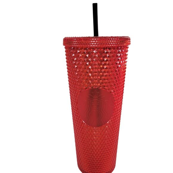 Starbucks Studded Red  Northeastern University Limited Edition Tumbler 24 oz - Picture 1 of 5